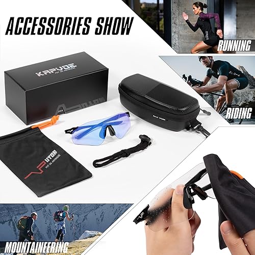 Miniatura 6 de KAPVOE Gafas de sol deportivas fotocrómicas Gafas de ciclismo Clear UV400 Protección Mujeres Hombres Bicicleta Gafas MTB Bicicleta Running