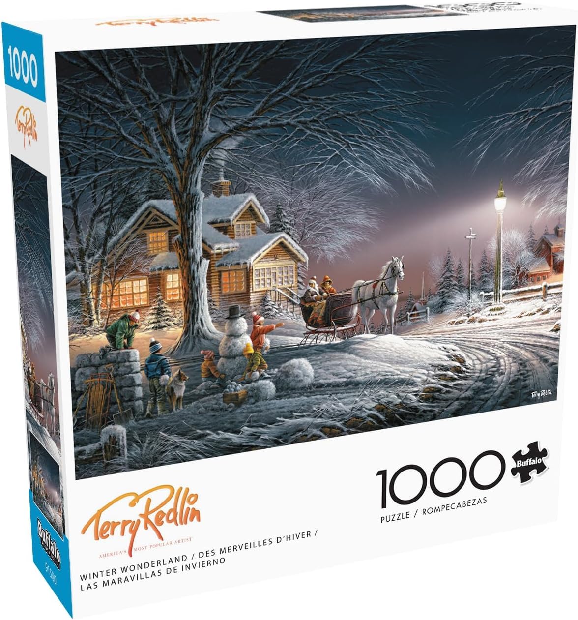 Buffalo Games - Terry Redlin - Winter Wonderland - 1000 Piece Jigsaw Puzzle for Adults -Challenging Puzzle Perfect for Game Nights - Finished Size is 26.75 x 19.75