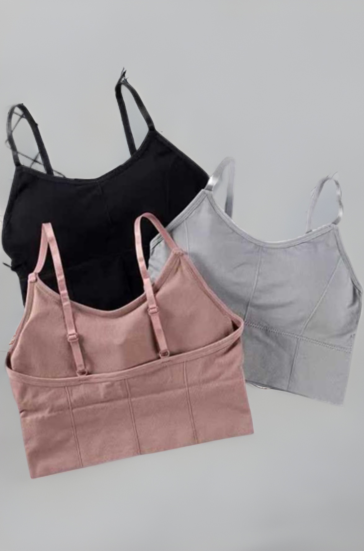 HIRRNIK Women Cotton Padded Bra Combo Bra Pack of 3 PIS (Free Size Bra Fit Up to 28,30, 32, 34)