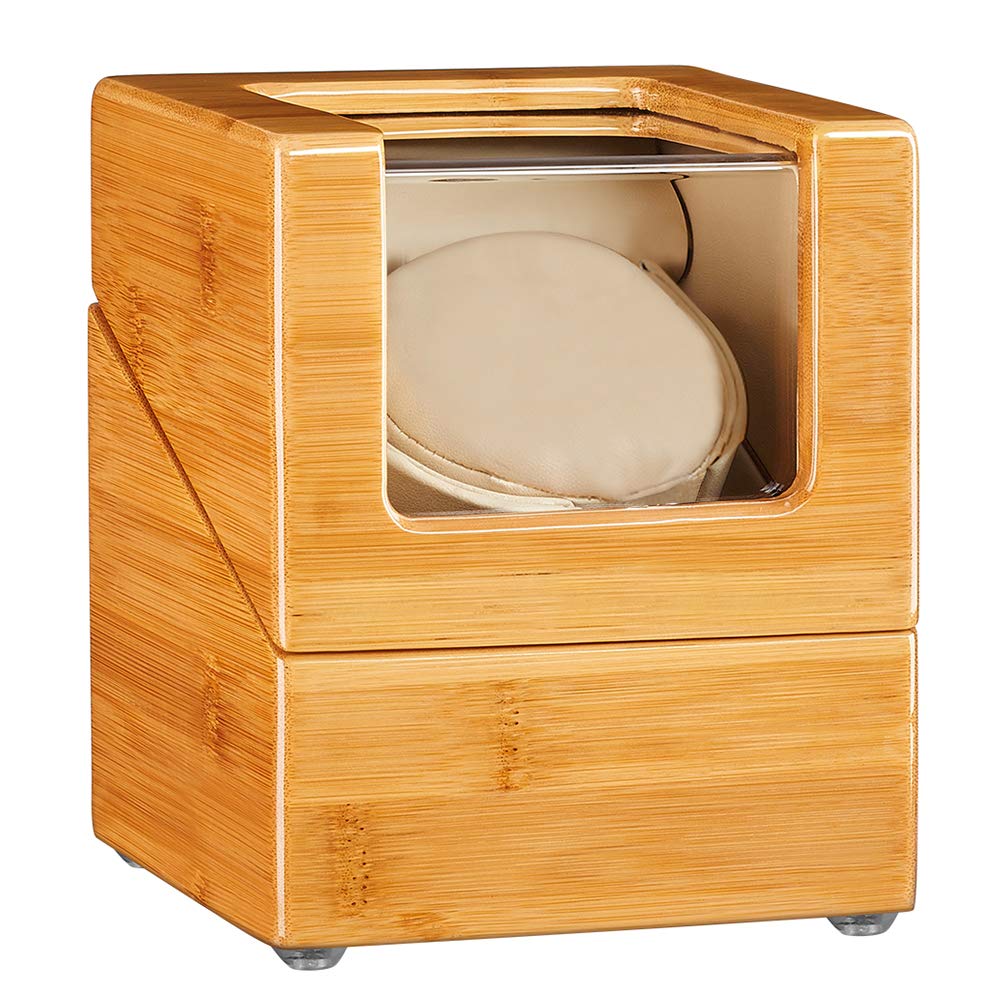 Buy Bamboo Automatic Watch Winder Collector Wooden Watch Winder with