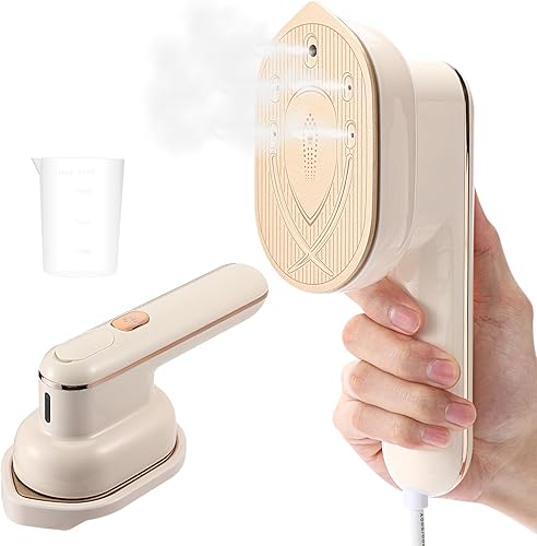 Mini plancha de vapor para ropa, vaporizador portátil de 1100 W, mini plancha de vapor de viaje, soporte de vapor de plancha para planchar en seco y