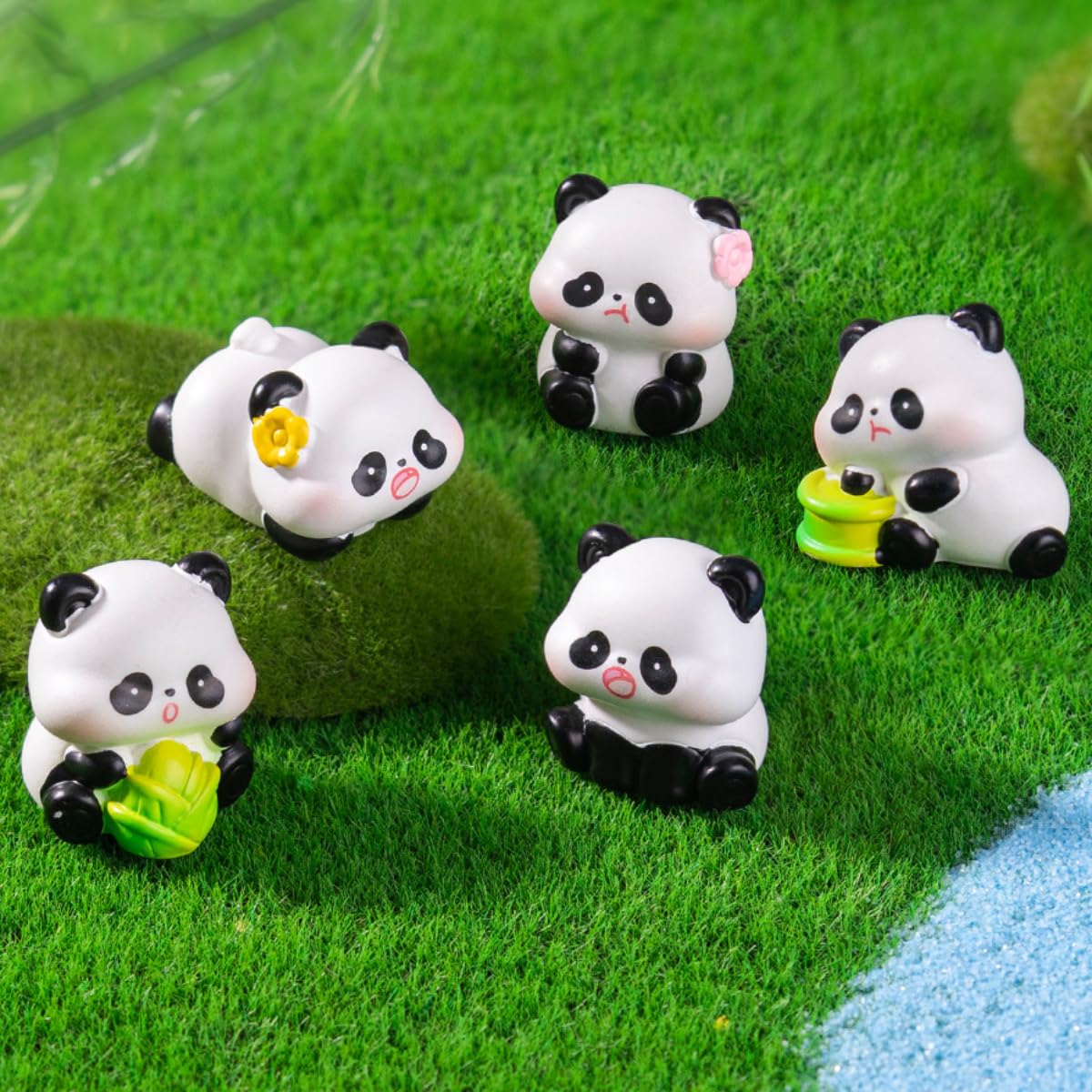 FOLANDO Cute Panda Figure Set - Image 4