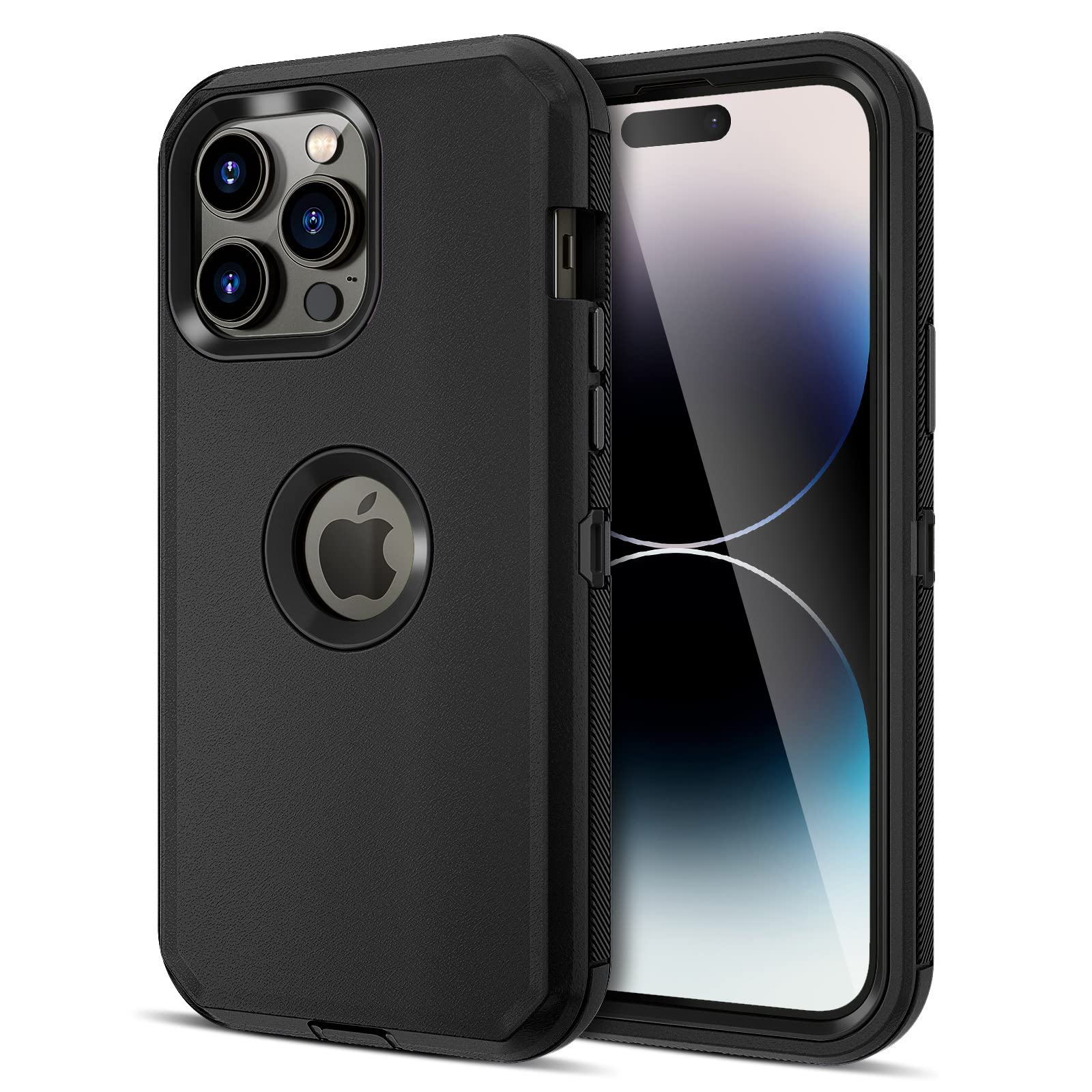Jiunai for iPhone 14 Pro Max Case Shockproof Heavy Duty Protection Dustproof Tough Rugged Dual Layer Matte Outdoor Hybrid Sports Cell Phone Case for iPhone 14 Pro Max 6.7’’ 5G 2022 Black (B0B87H4BRZ) Amazon Price History, Amazon Price Tracker