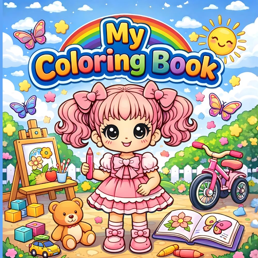 My Coloring Book: Cute Chibi Girl Adventures: Fun and Whimsical Coloring Pages for Kids