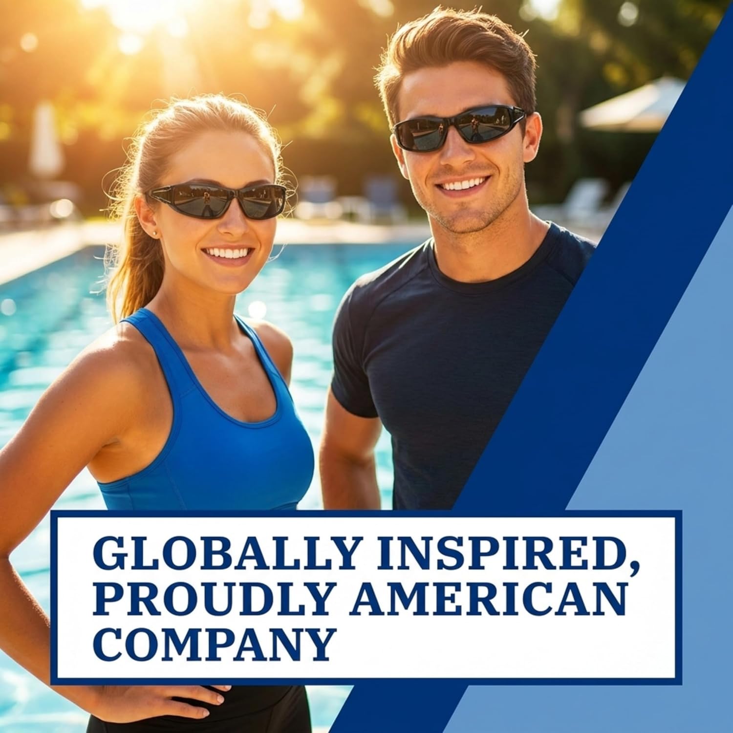 In Style Eyes Del Mar Wrap Around Bifocal Reading Sunglasses - Full-Rimmed Cheater Glasses - Polarized Polycarbonate Lens