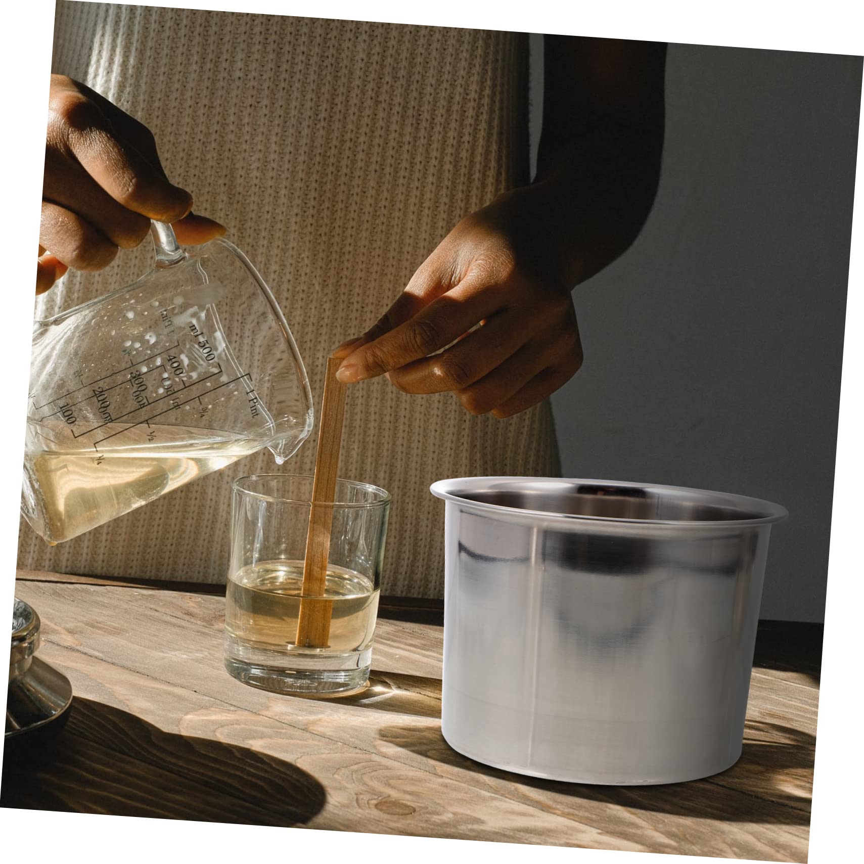 TOPPERFUN Kit para Hacer Velas Aromáticas 1 Juego, de Acero Inoxidable