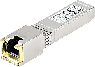 StarTech.com MSA Uncoded Compatible SFP+ Module - 10GBASE-T - SFP to RJ45 Cat6/Cat5e - 10GE Gigabit Ethernet SFP+ - RJ-45 30m -(SFP10GBTST)