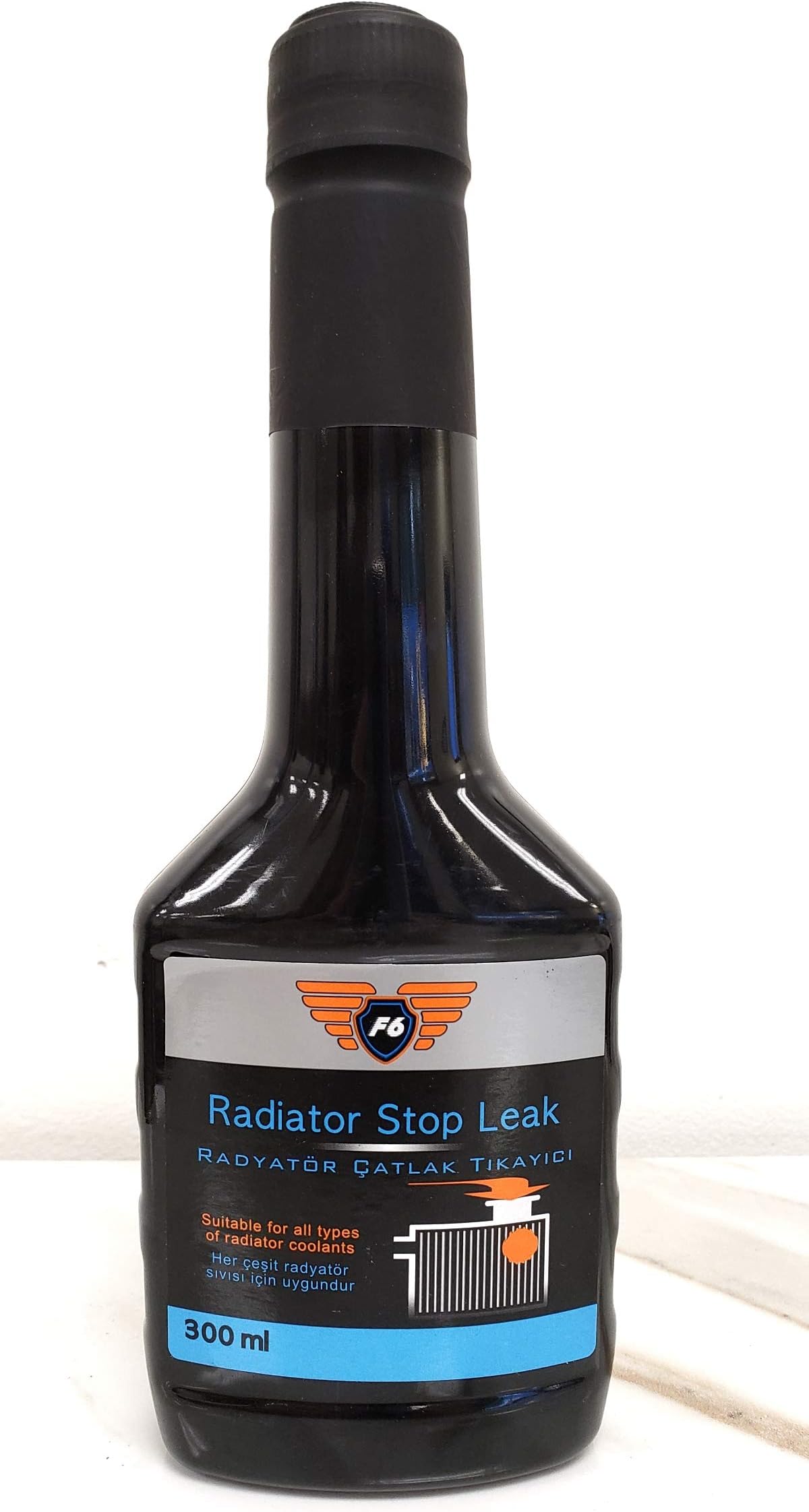 F6 Radiator Stop Leak Cooling System Sealer, 10.14 Oz (300 Ml) Bottle | Fixes Minor Leaks and Seepages in The Radiator
