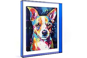 8x10 Premium Floating Medium for Acrylic Canvas Paintings, Modern Wall Decor (Klein Blue)