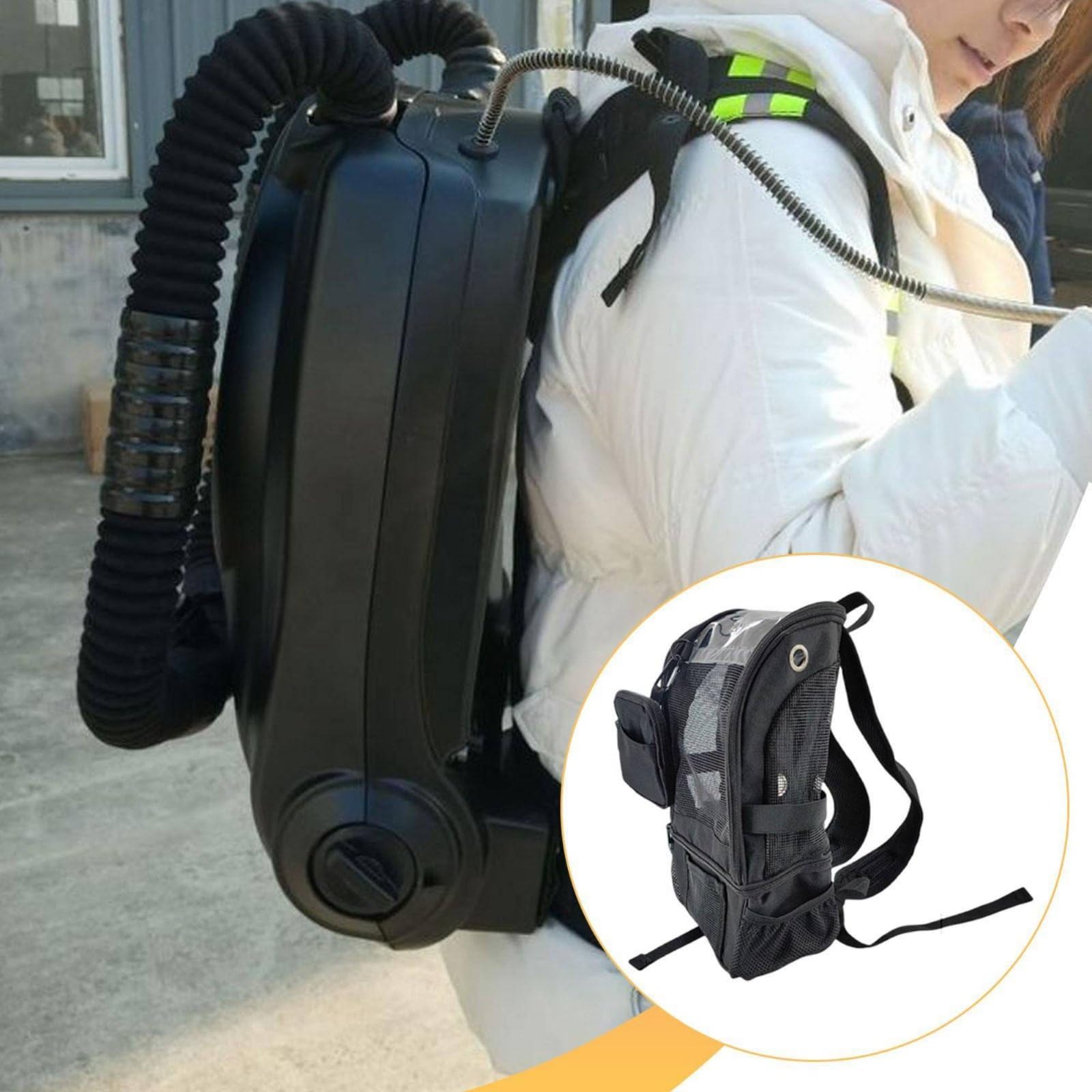 Portatile Borsa Ossigeno da Trasporto Organizer per Concentratore Respiratorio Tasca Separabile Cinghie Regolabili Rete Arieggiata Adatta a Viaggi Shopping Attività Esterne, Viola