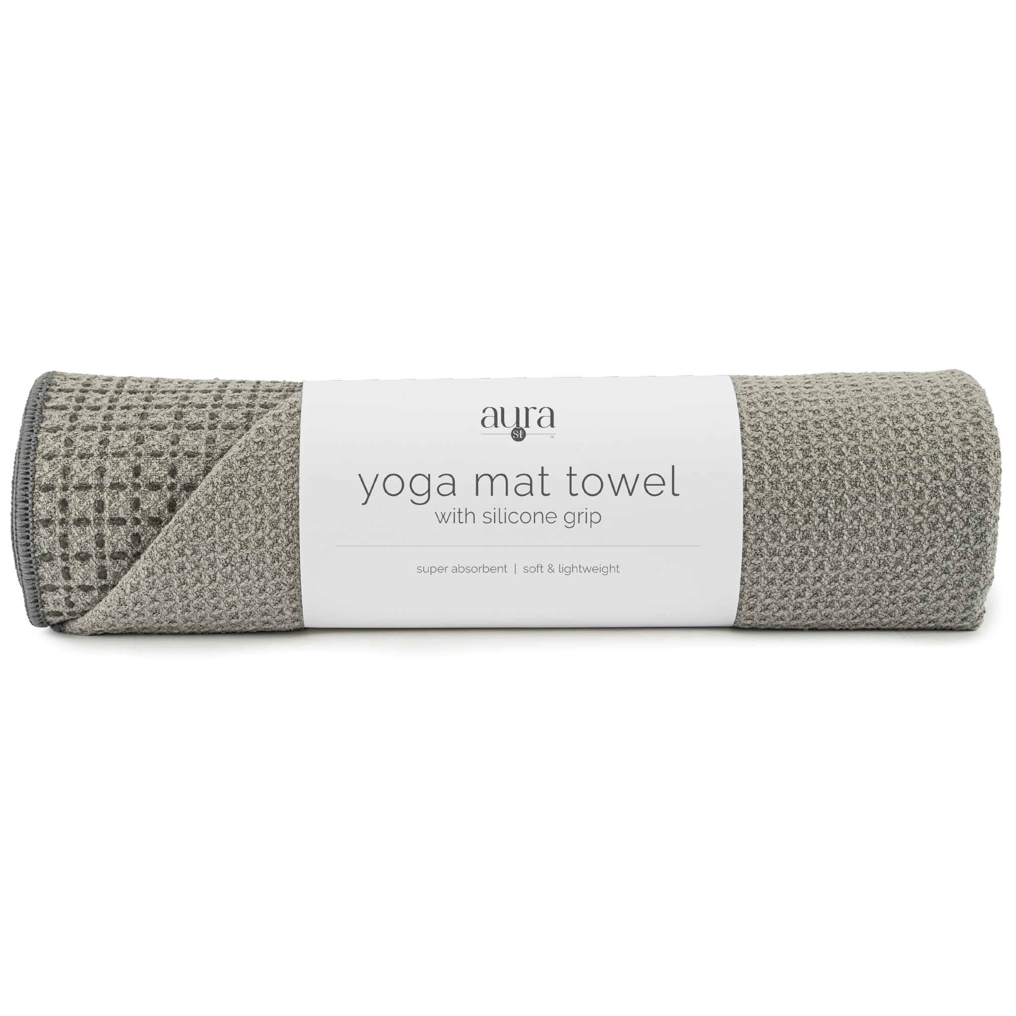 Serviette de tapis de yoga antidérapante S&T INC. microfibre douce 61x183cm