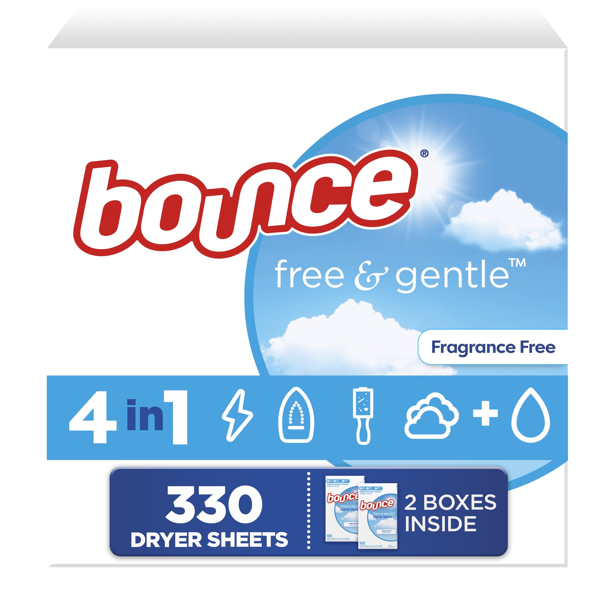 Bounce Free And Gentle Dryer Sheets