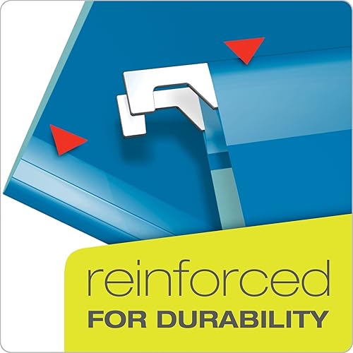 Miniatura 4 de Pendaflex Carpetas colgantes de capacidad extra (4152 x 2 ASST) y carpetas colgantes recicladas Pendaflex (81667), tamaño carta, colores surtidos