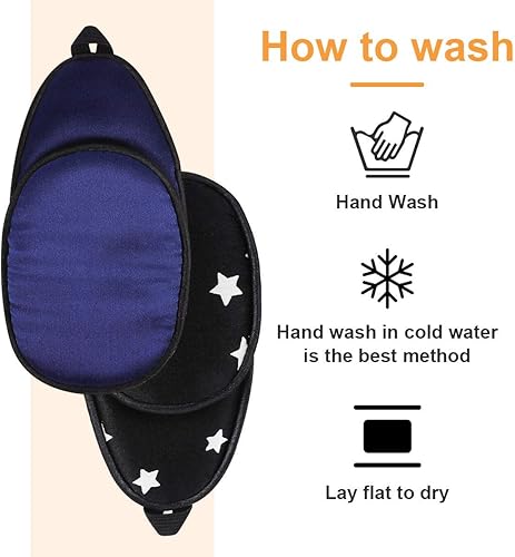 Miniatura 6 de eZAKKA Parches para ojos para adultos, parche de seda para lentes para ojos perezosos, ambliopía, estrabismo y después de una cirugía (marrón +