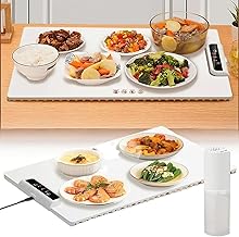 Electric Food Warmer Pad | Portable Foldable Heating Mat for Home, Office, Travel & Parties | Multipurpose Hot Plate for Keeping Meals Warm, Easy to Clean, Energy Efficient
