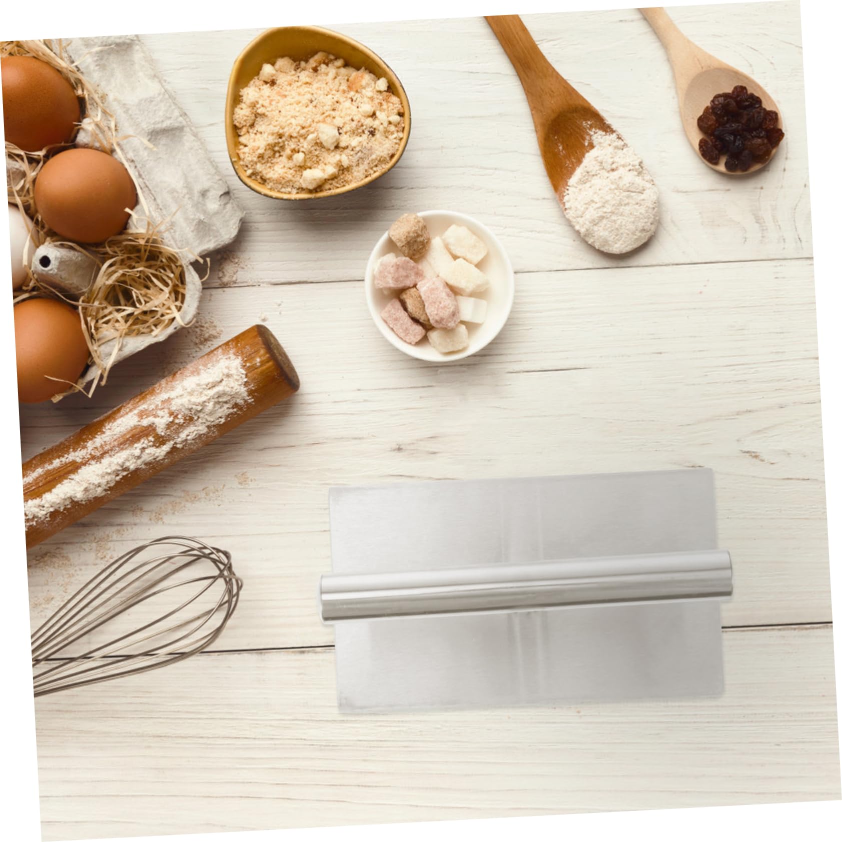 Gebäckpresse 1 Stück Edelstahl, Silber, für Zuhause | Handhabung Leicht, Reinigung Unkompliziert, als Küchengerät für Nougat und Teig Geeignet