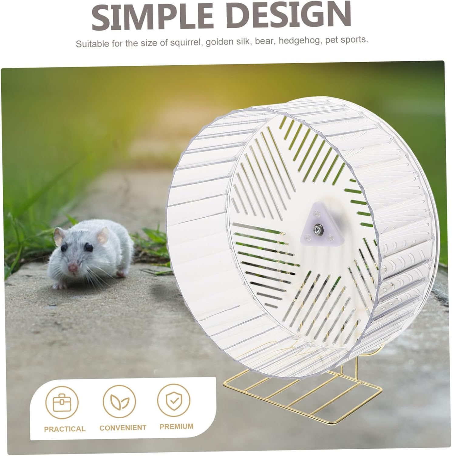 iplusmile Daily Use Hamster Wheel Adorable Exercise Wheel for Pets for Mice and Chinchillas Design for and Activity
