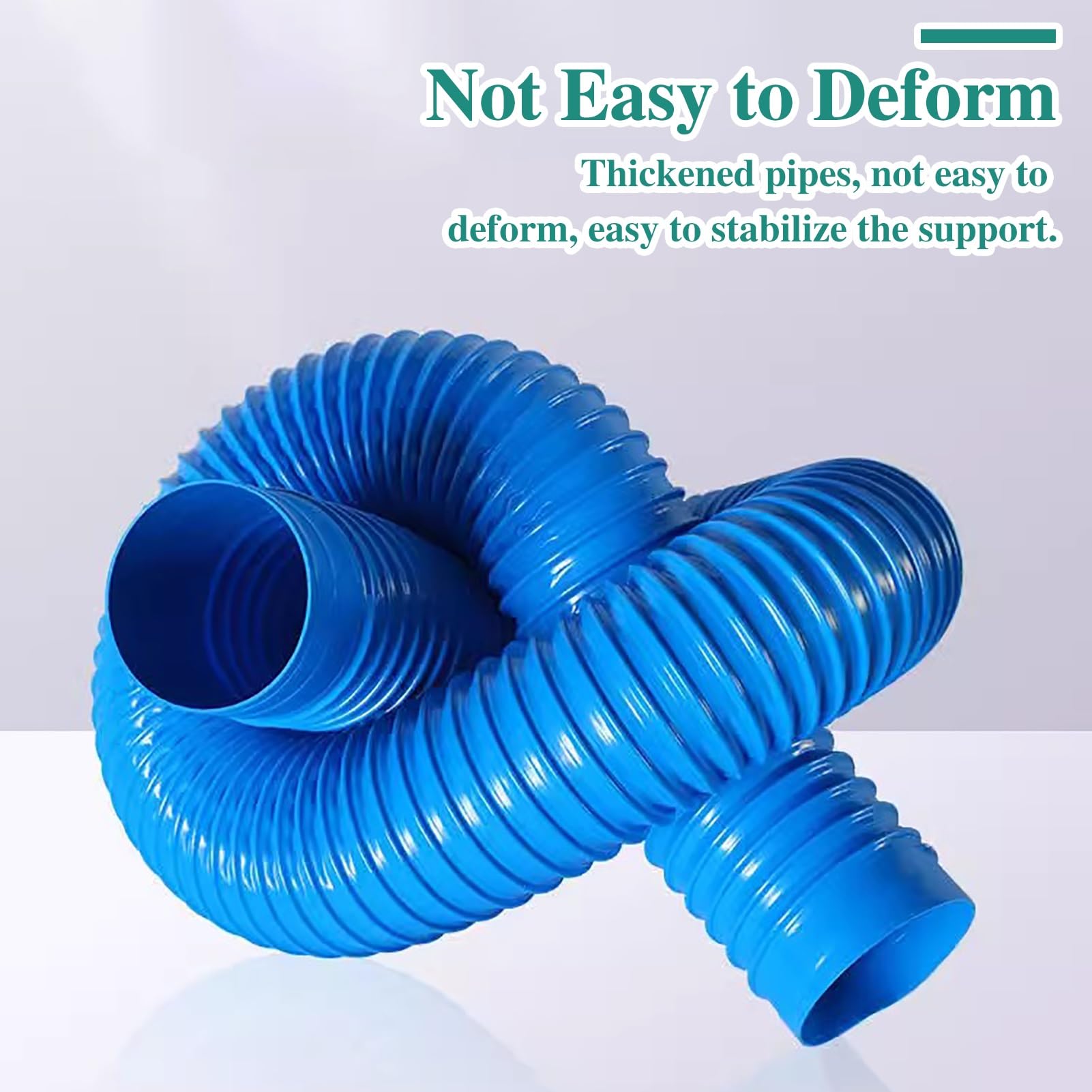 Tubo Flexible Manguera de Ventilación para Secadora Industrial para Conductos, Manguera Flexible de Escape para Secadora en Espacios Reducidos de Cocina, Extensión(300cm(9.8ft),D 400mm(15 3/4"))