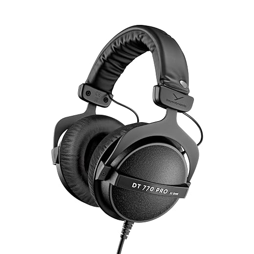 beyerdynamic DT 770 Pro 32 ohms Casque de Studio Supra-auriculaire en Noir avec Design fermé