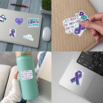 (10pcs-3in) Suicide Prevention Sticker Mental Health Support Vinyl Stickers