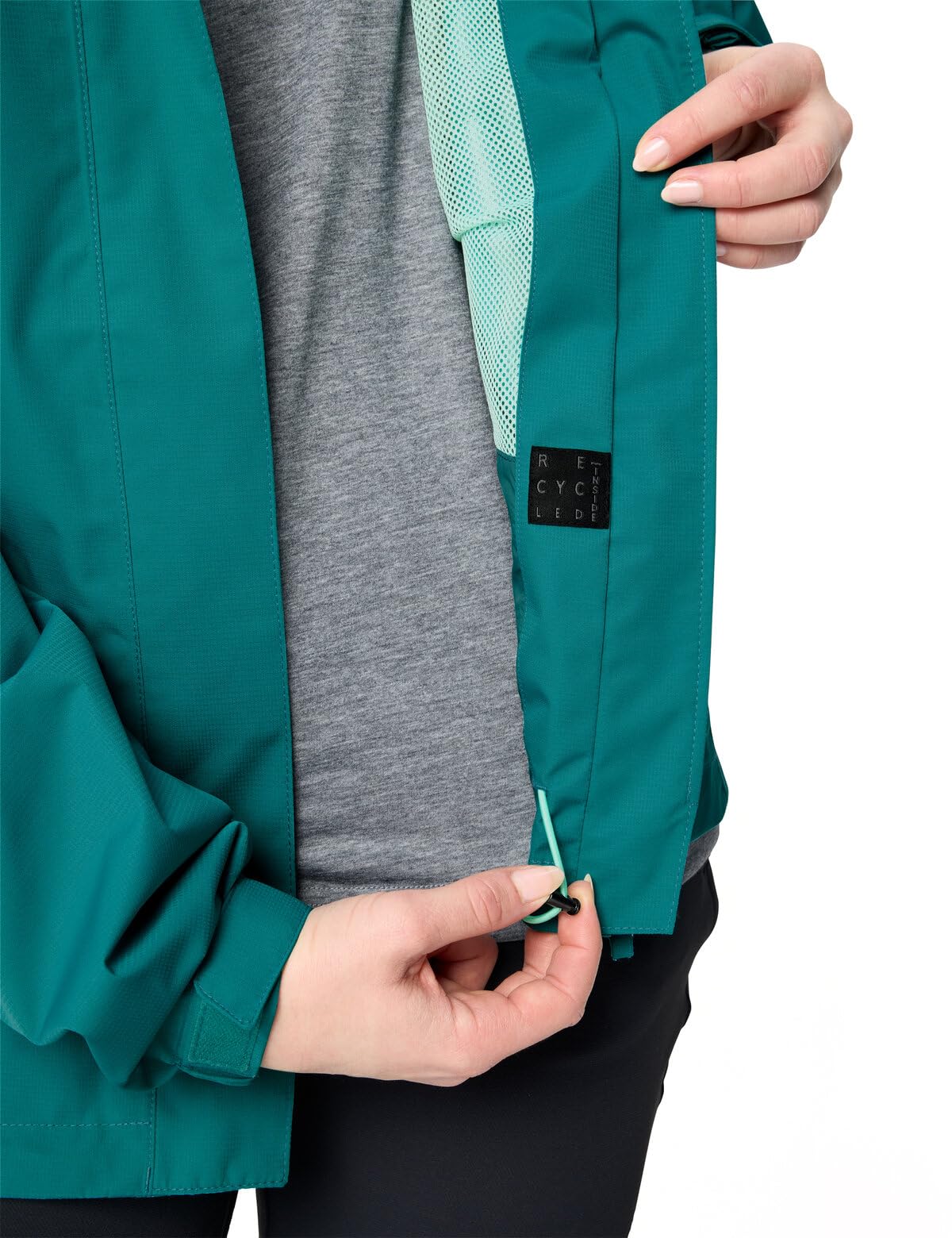VAUDE Women's Escape Light Jacket, lekka damska kurtka przeciwdeszczowa na wędrówki, wodoszczelna, wiatroszczelna i oddychająca