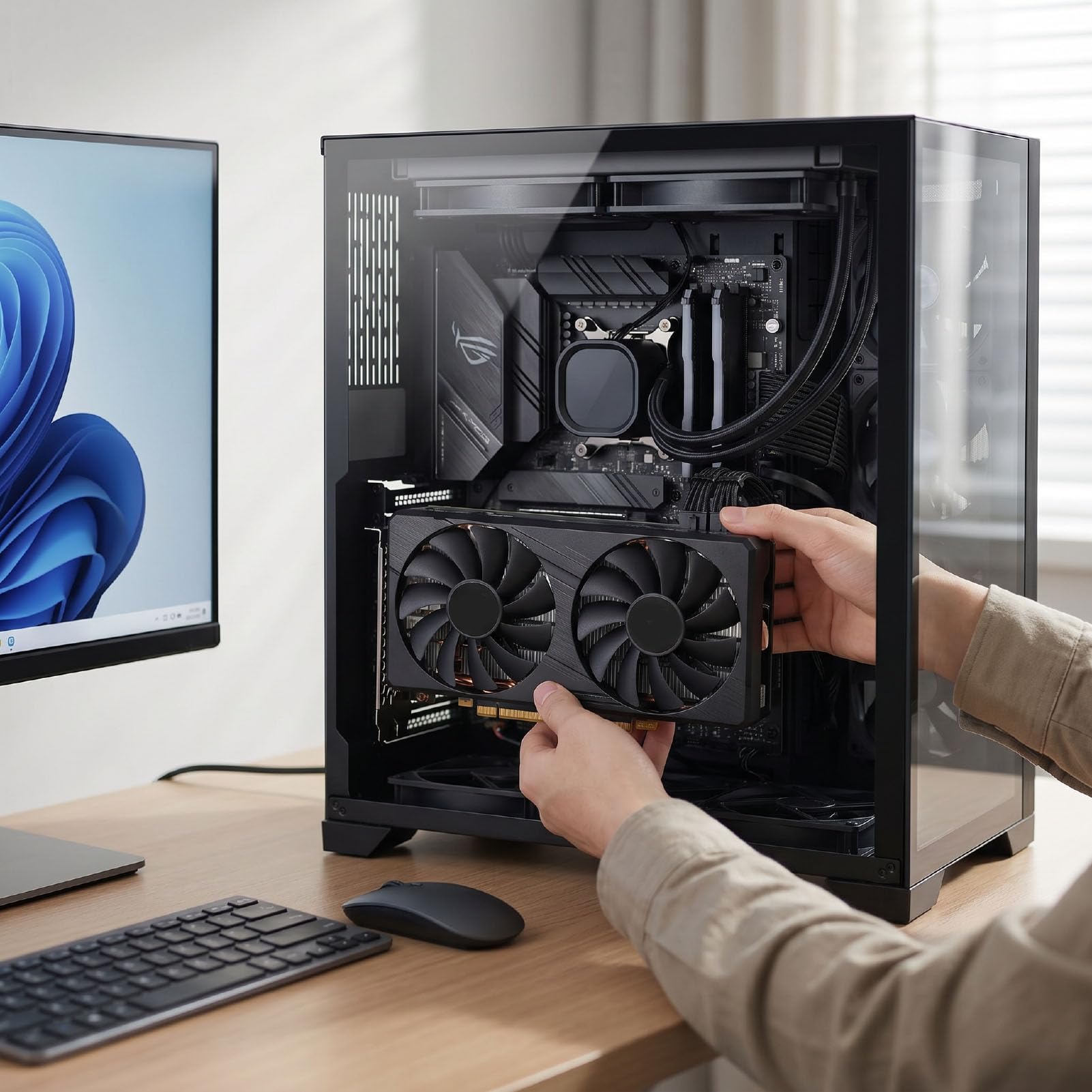 Tangxi dla Karty Graficznej do Gier 1060, 6 GB GDDR5 192-bitowa Karta Graficzna do Gier z Podwójnym Wentylatorem, PCI Express 3.0 X16 1xHDMI 2xDisplayPort, Komputera Stacjonarnego
