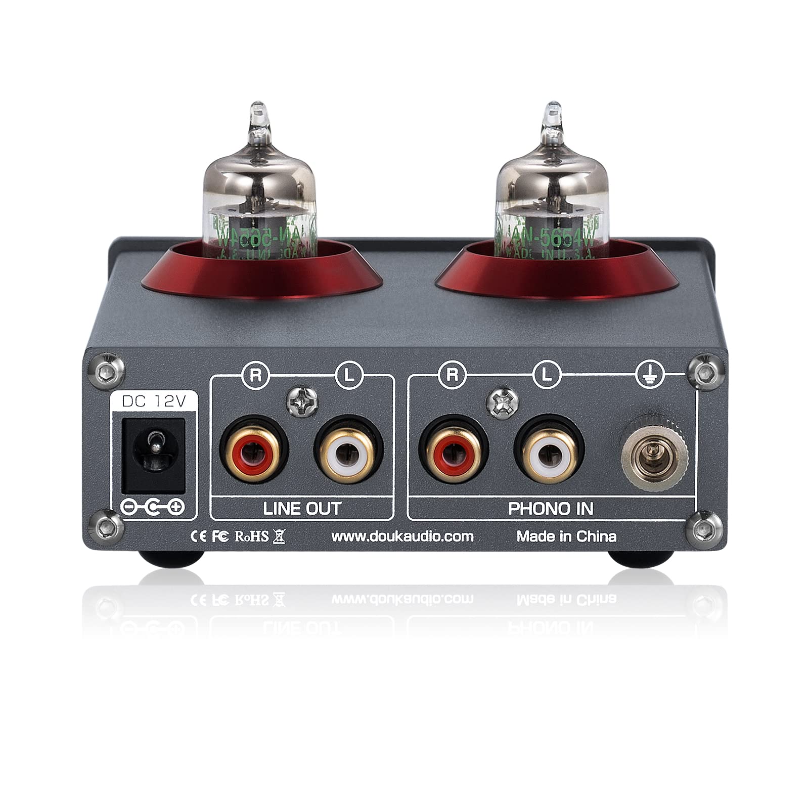 Douk Audio T4 PLUS 5654 真空管レコードプレーヤー ステレオ