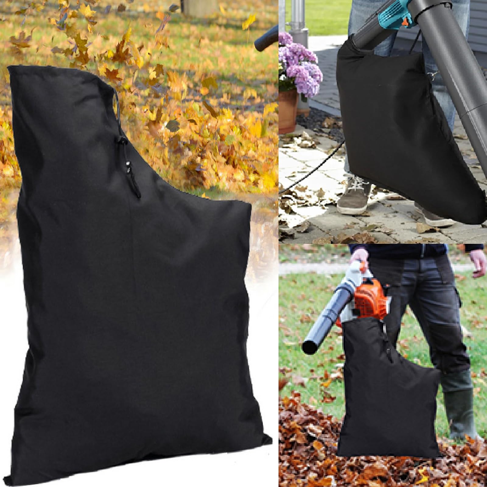 Sacco Aspiratore Foglie 60x44 Cm - Tessuto Oxford Impermeabile Con Cerniera - Foto 8