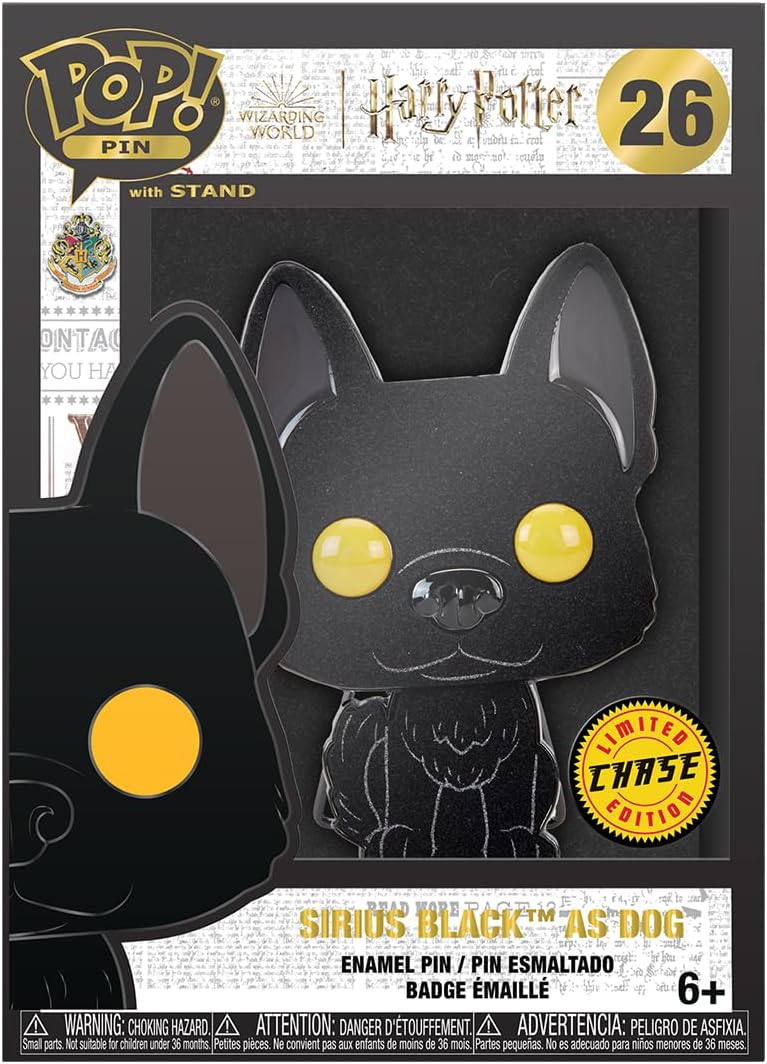 Funko Pop! Pin: Harry Potter and The Prisoner of Azkaban - 20th Anniversary, Sirius Black as Dog with Chase (Styles May Vary)