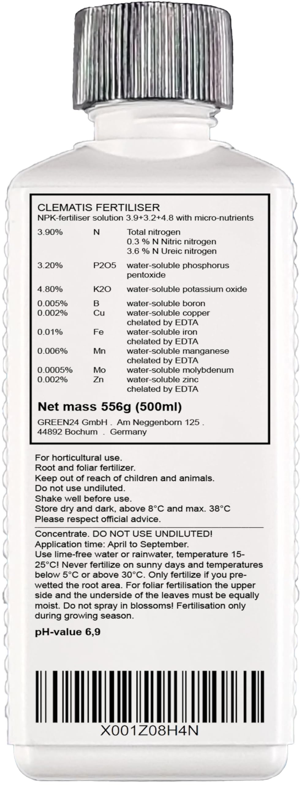 POFLO Special NPK liquid fertilizer for clematis and flowering climbing plants. Professional High-tech complete fertilizer 500ml - Image 2