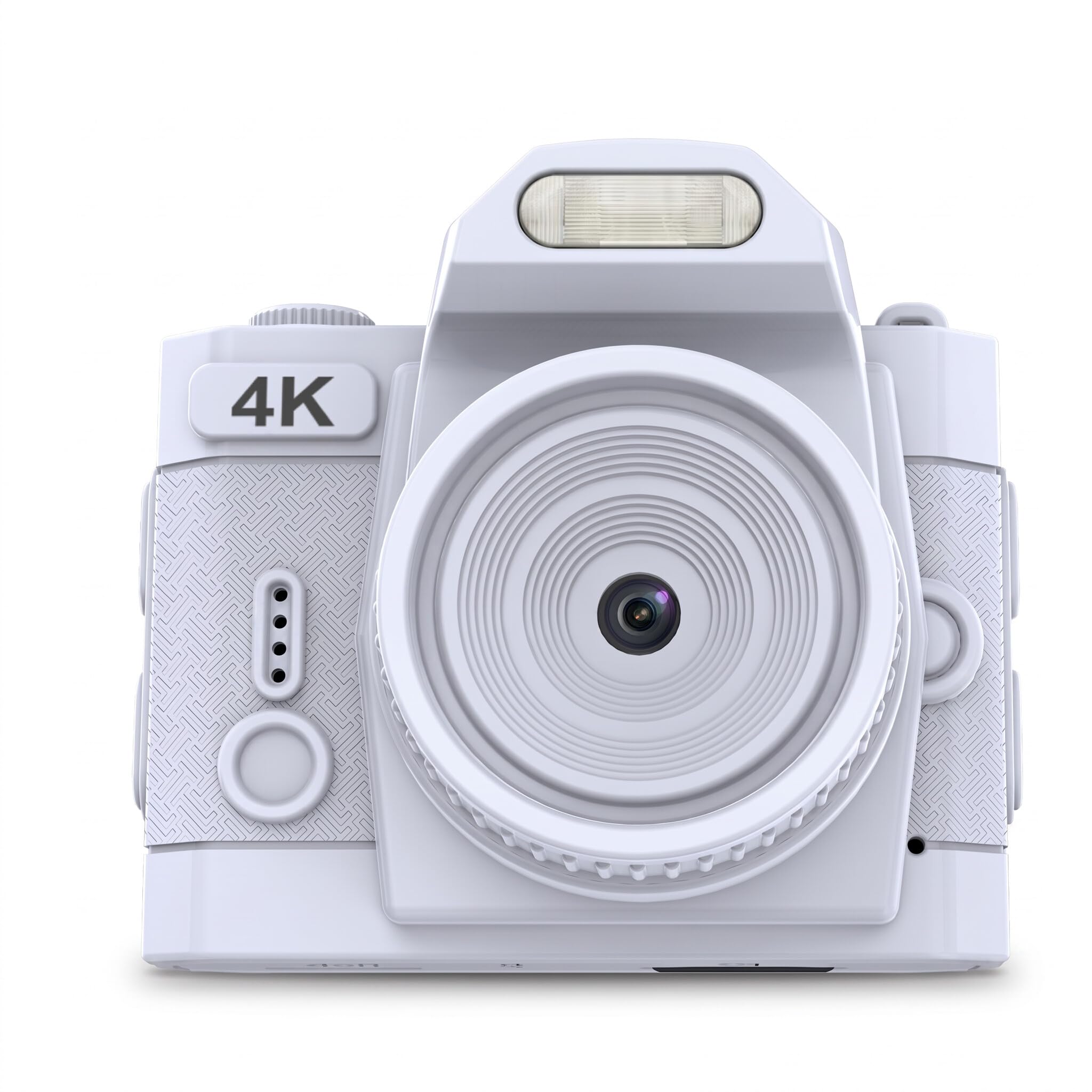 Bewinner Mini Keychain Camera, 4K UHD Video Recorder, 64MP Retro Digital Camera Built in 19 Filter Effects, Vintage Compact Micro Cameras for Travel Recording (White)-image-34