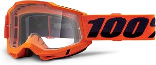 100% ACCURI 2 Neon/Orange Glasses - Clear Lens