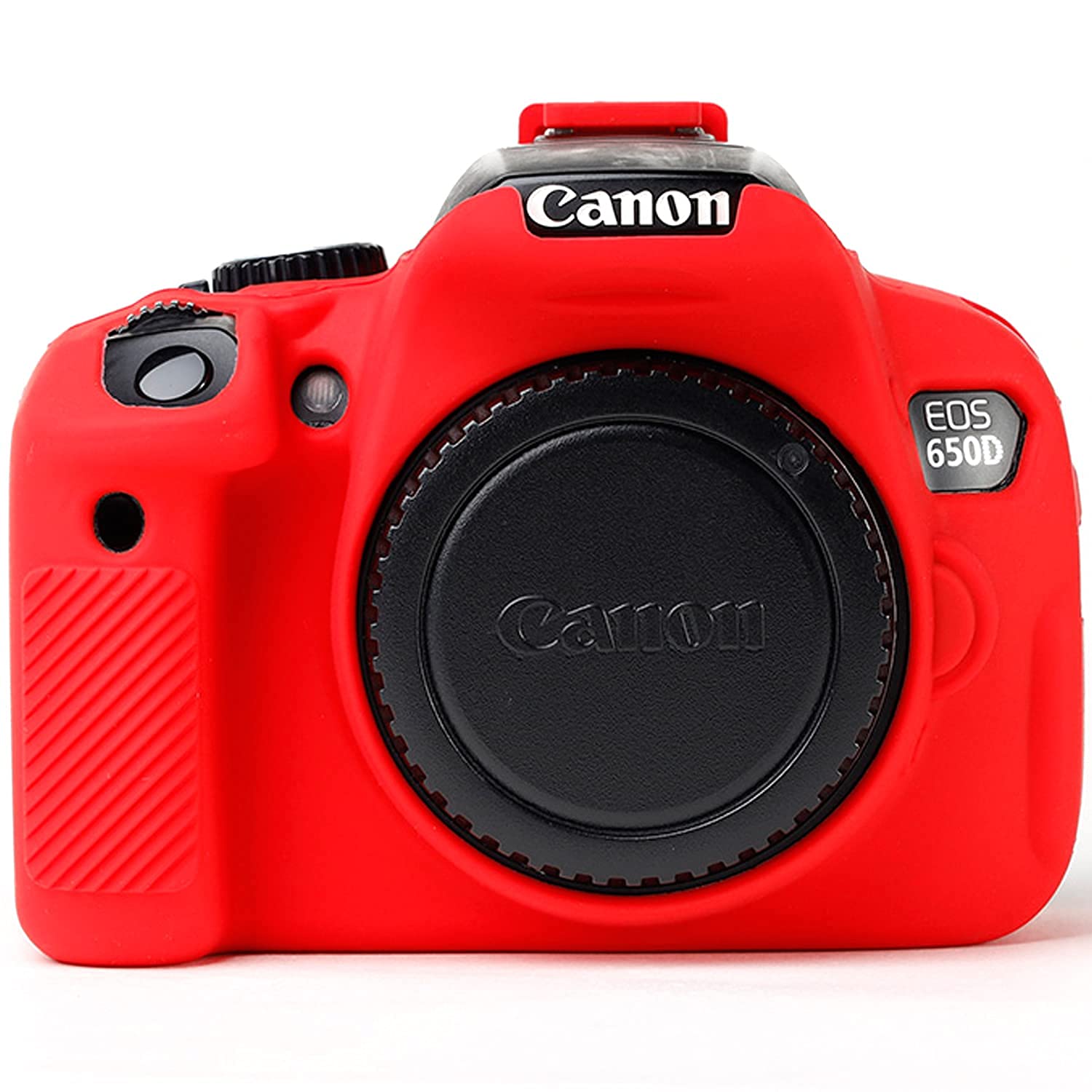 Professional Secure Silicone Camera Cover Housing Rubber Protective Body Skin Bag for Canon EOS 600D 650D 700D DSLR Camera Case (Red)-image-40