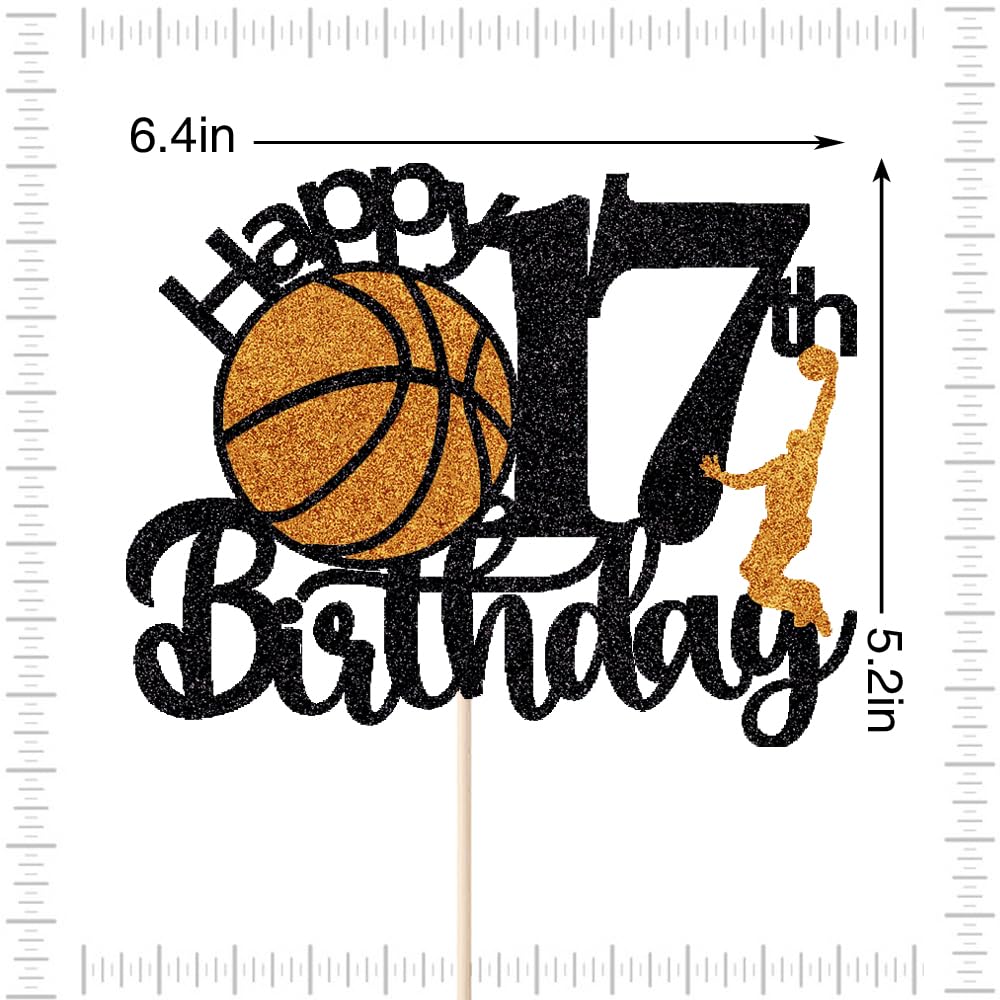 14 Stuks Basketbal Taartdecoratie - Happy Birthday Taarttoppers voor Sportspeler - Doop, Festival, Feest
