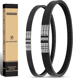 EZGO Drive Belt & Starter Generator Belt Kits, Fits 4 Cycle 1994-up EZGO TXT/Medalist Gas Golf Cart, OEM# 72054G01, 72024G01, 72025G01, 26414G01