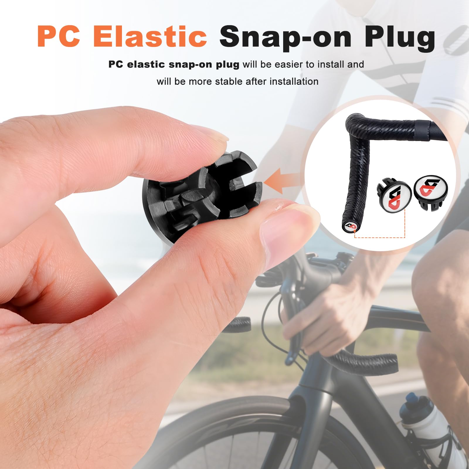 Nastro Manubrio Bici Corsa, Nastro Manubrio per Bici da Corsa con Trama Carbonio, Antiscivolo e Ammortizzante in Gel, Confortevole e Resistente, Adatto per Bici da Corsa e Gravel (Giallo)