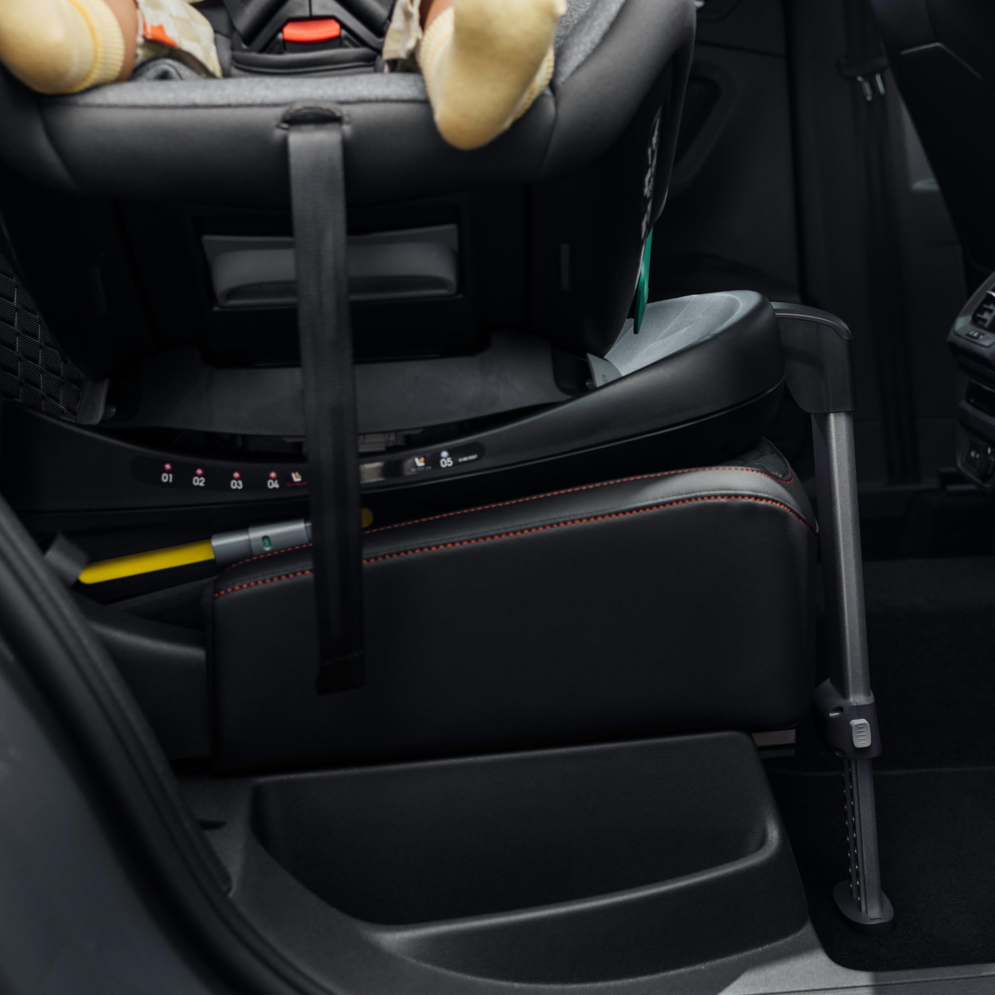 Bebeconfort EvolveFix Plus i-Size, Silla Coche 360, 0-12 Años, 40-150 cm, Silla Coche ISOFIX, Reposacabezas 10 pos., 4 pos. Reclinadas, Protección Lateral, Tejidos Alto Rendimiento, Tinted Graphite