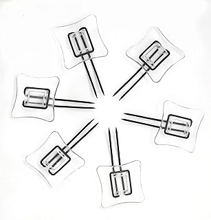 Rug Settlers Rug Pins Pack of 6 Rug Anchors Secure a Rug Over a Rug Anti Slip Pins for mats Runners Plastic Sheets and Throws