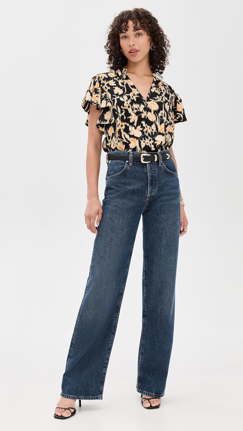 Ulla Johnson Women's Perline Flutter Sleeve Blouse - Image 5