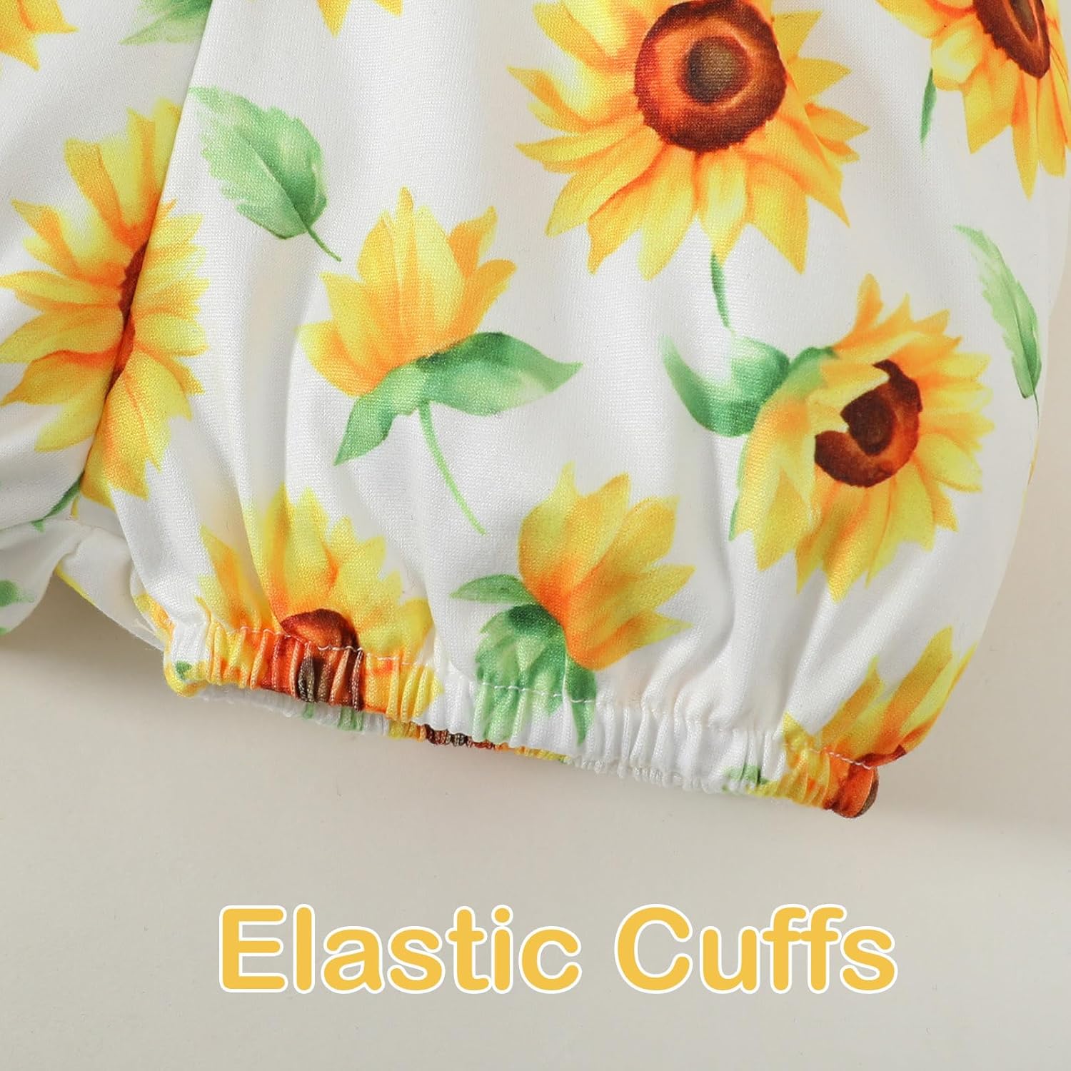 Baby Girl Clothes Newborn Infant Summer Outfits Ruffle Sleeve Romper and Floral Shorts Set for 0-18 Months - Image 8