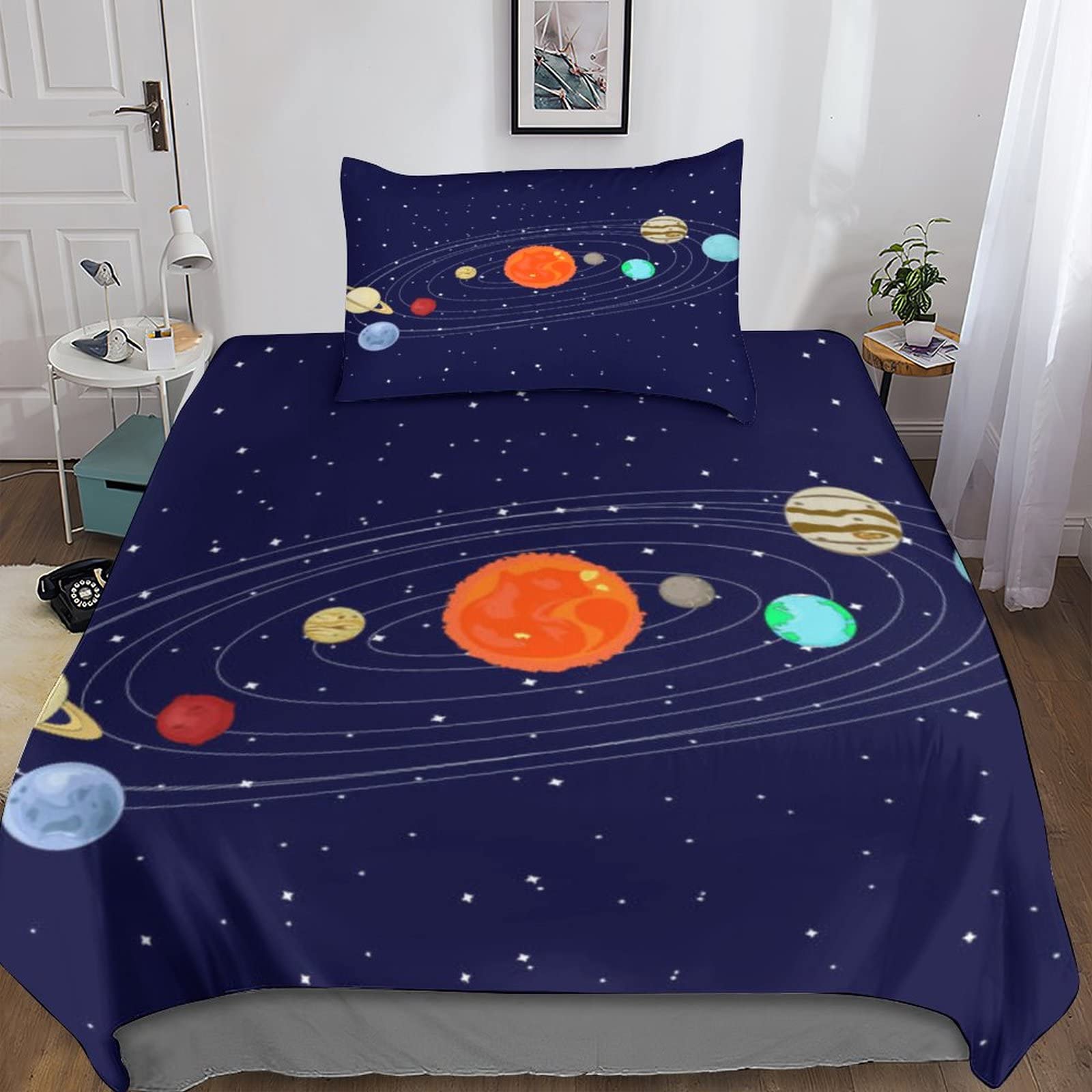 Couette espace enfant 2 pièces idée cadeau anniversaire fille garçon
