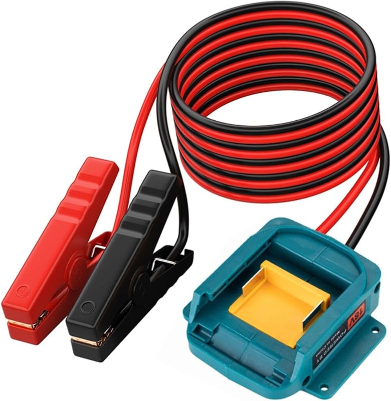 Cabo Auxiliar de Partida Sfablosm para Bateria Makita 18V QDQ-MT com Garras, 12AWG e 1,83 m