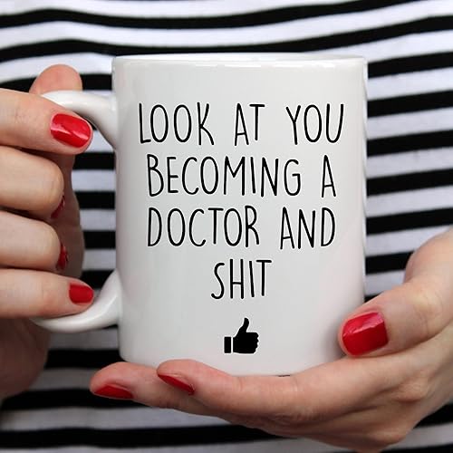 Miniatura 4 de YouNique Designs Future Doctor - Taza de café, 11 onzas, blanca, divertida taza de estudiante de medicina, taza de escuela de medicina, escuela de