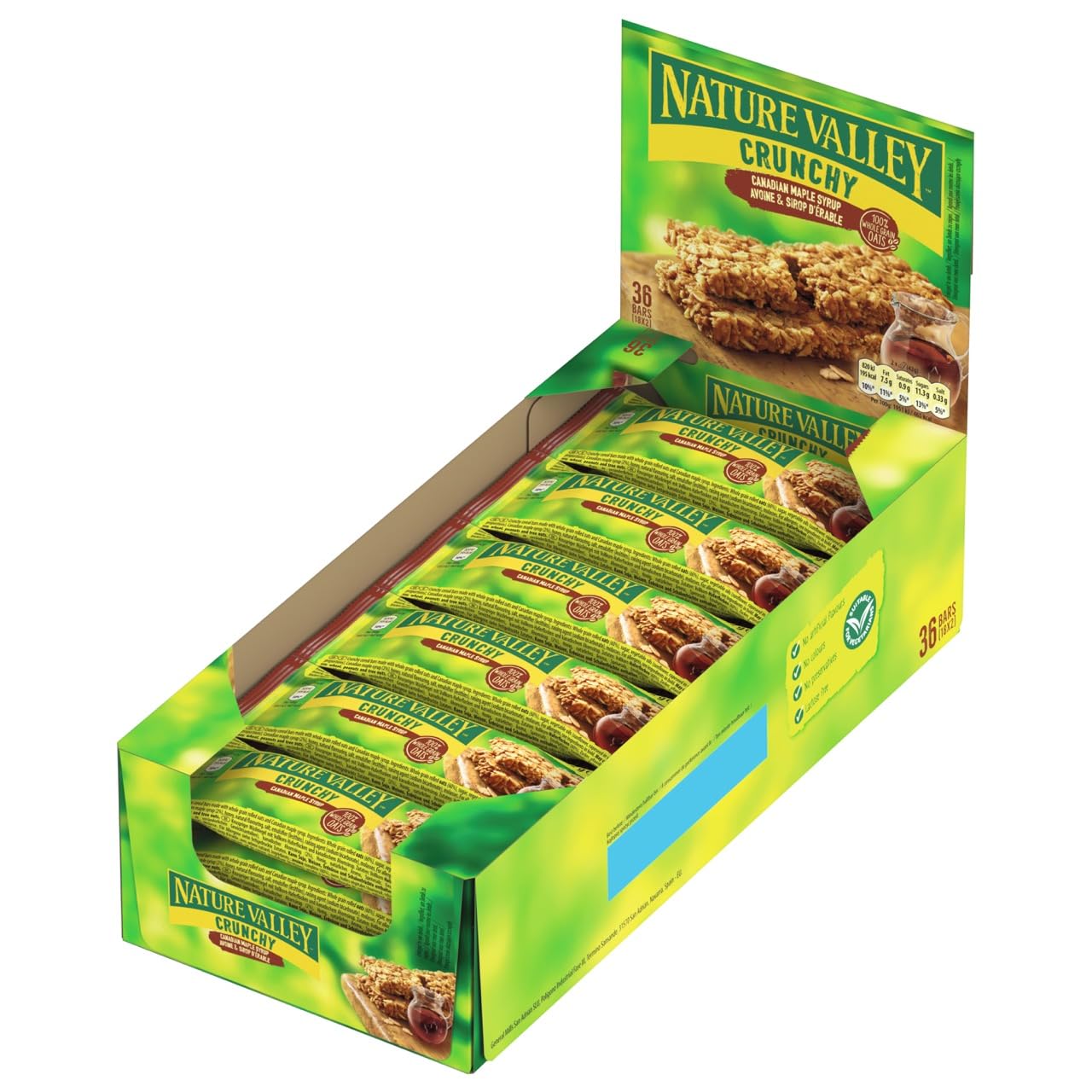 Nature Valley Crunchy Canadian Maple Syrup Cereal Bars, 42 g, 18-Piece