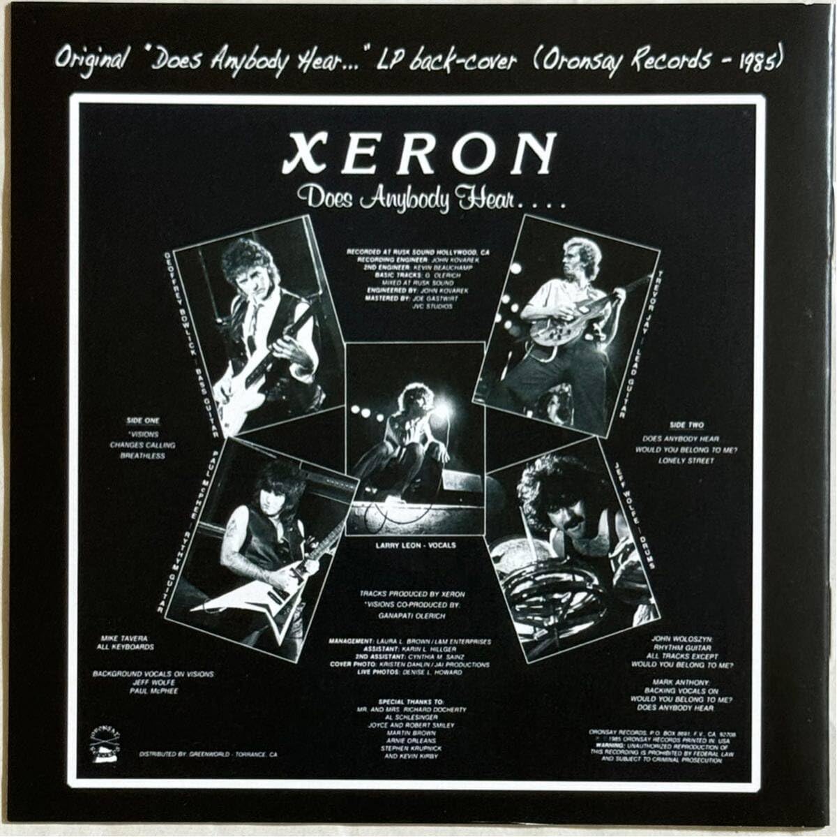 Amazon.co.jp: XERON Does Anybody Hear Steelheart Memories