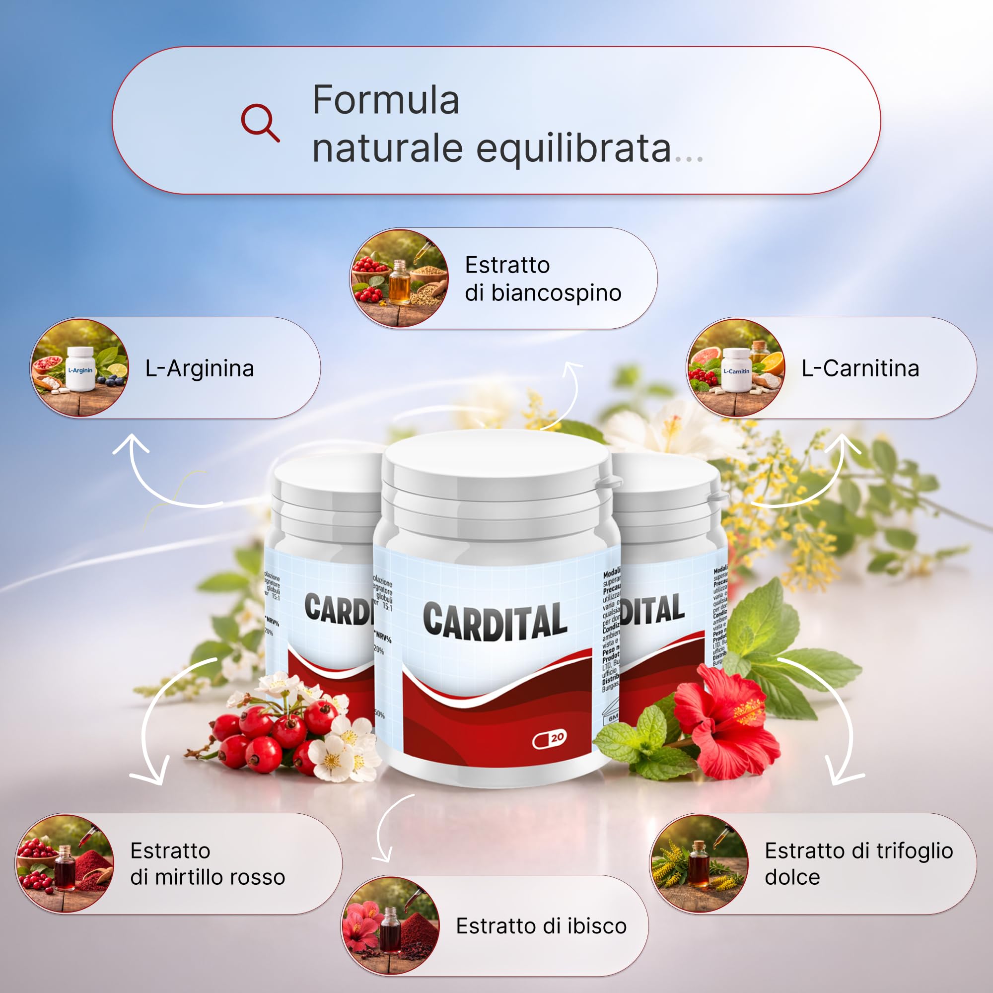 Integratore alimentare con L-Carnitina, Arginina, Magnesio e Vitamina B6 (5)