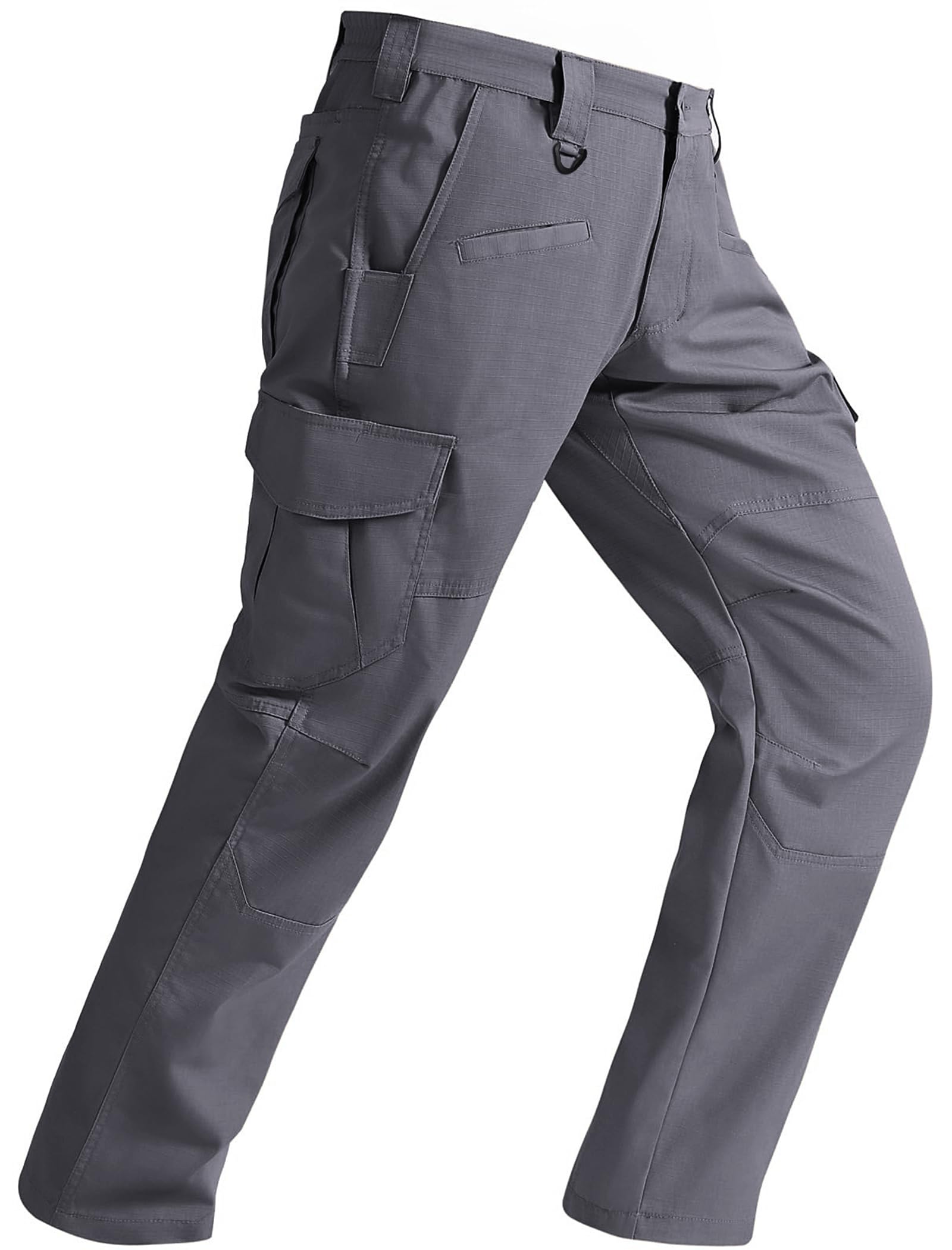 Elainone Cargohose Herren Arbeitshose Männer Stretch Outdoor Wanderhose Wasserdicht Ripstop mit 10 Taschen