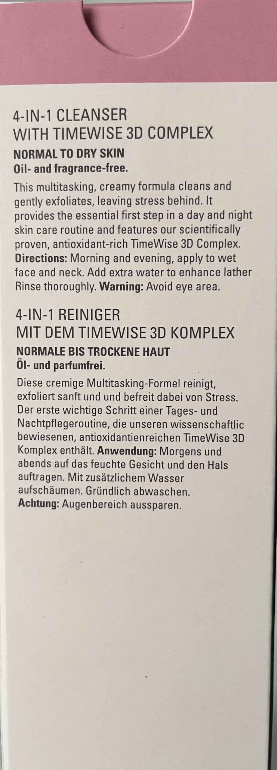 Mary Kay Timewise 4 w 1 środek czyszczący do normalnej/suchej skóry, bez olejów i perfum