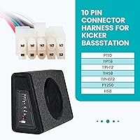 Vista 2 de NuIth Arnés de cableado estéreo de 10 pines para estación Kicker Bass, enchufe de arnés de cableado de radio compatible con Kicker PT10 11PT8 11PH12