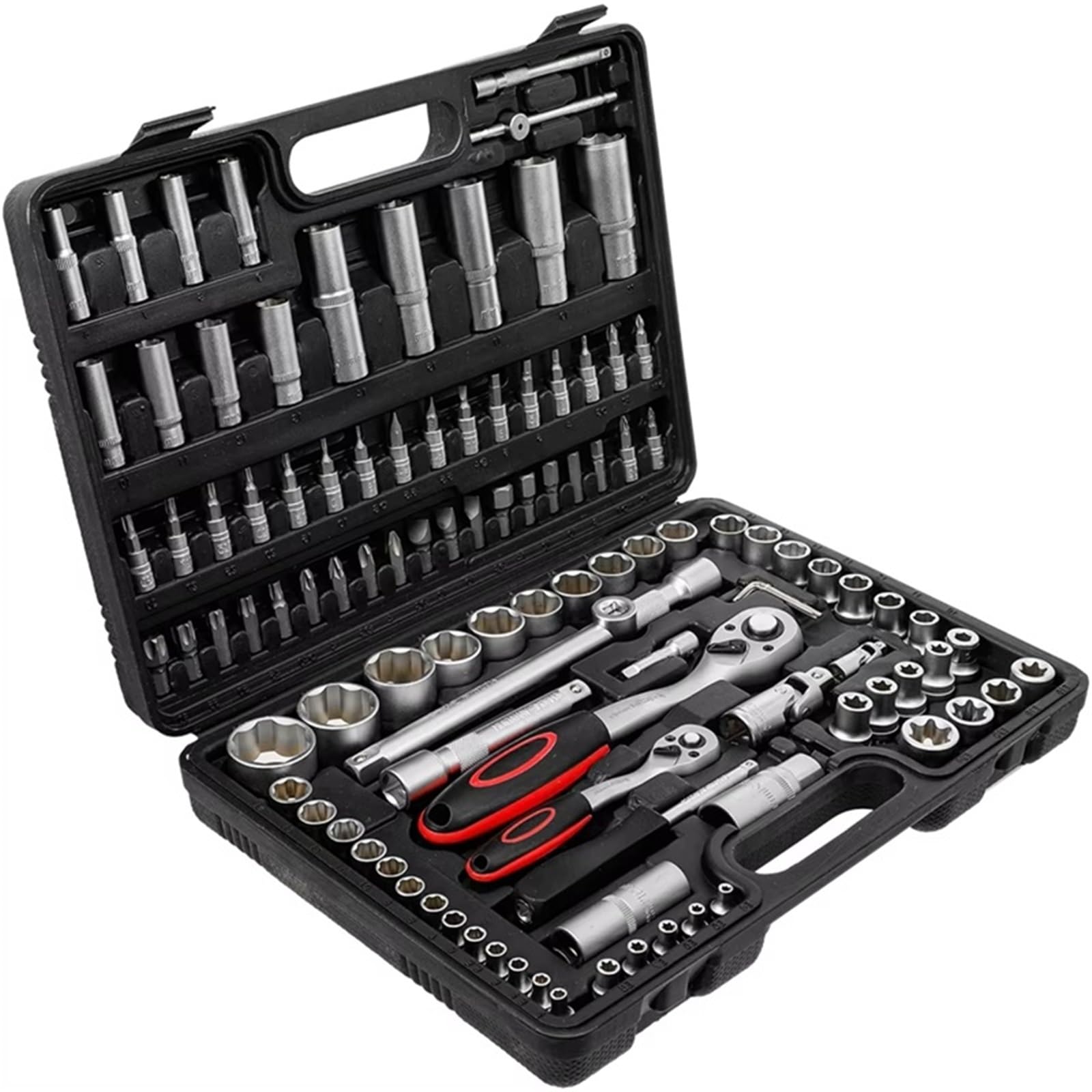 YNIYUJKL 108 Piece Ratchet Wrench Set Combinat Tool Kit With Torque Wrench Set For Home Repair Manual Hand Tools And Versatile Mechanics Tools